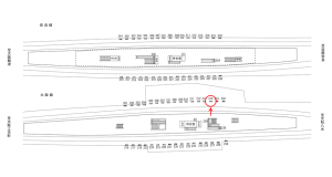 近鉄／布施駅／／№214駅看板・駅広告、位置図