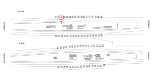 近鉄／布施駅／／№303駅看板・駅広告、位置図