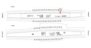 近鉄／布施駅／／№332駅看板・駅広告、位置図