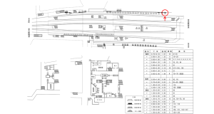 近鉄/生駒駅//№147駅看板・駅広告、位置図