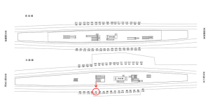 近鉄／布施駅／／№234駅看板・駅広告、位置図