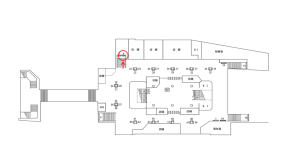 近鉄／布施駅／／№8駅看板・駅広告、位置図