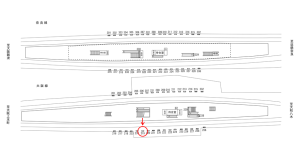 近鉄／布施駅／／№219駅看板・駅広告、位置図