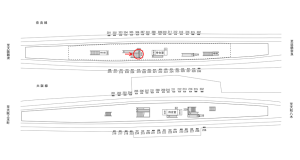 近鉄／布施駅／／№330駅看板・駅広告、位置図