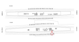 近鉄／布施駅／／№228駅看板・駅広告、位置図