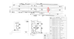 近鉄／生駒駅／／№77駅看板・駅広告、位置図