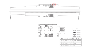近鉄／河内永和駅／／№15駅看板・駅広告、位置図
