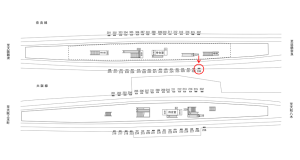 近鉄／布施駅／／№336駅看板・駅広告、位置図