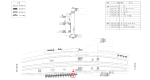近鉄／河内山本駅／／№64駅看板・駅広告、位置図