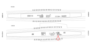 近鉄／布施駅／／№227駅看板・駅広告、位置図