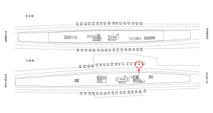 近鉄／布施駅／／№215駅看板・駅広告、位置図