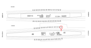 近鉄／布施駅／／№232駅看板・駅広告、位置図