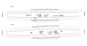 近鉄／布施駅／／№318駅看板・駅広告、位置図