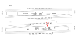 近鉄／布施駅／／№213駅看板・駅広告、位置図