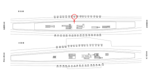 近鉄／布施駅／／№331駅看板・駅広告、位置図