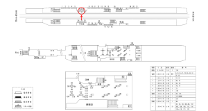 近鉄／近鉄八尾駅／／№7駅看板・駅広告、位置図