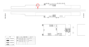 近鉄/俊徳道駅//№8駅看板・駅広告、位置図