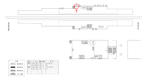 近鉄／俊徳道駅／／№9駅看板・駅広告、位置図