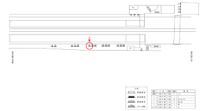 近鉄／弥刀駅／／№11駅看板・駅広告、位置図