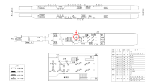 近鉄／近鉄八尾駅／／№93駅看板・駅広告、位置図