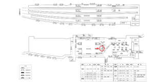 近鉄/近鉄奈良駅//№315駅看板・駅広告、位置図