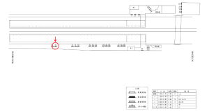 近鉄／弥刀駅／／№5駅看板・駅広告、位置図