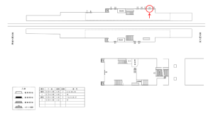 近鉄／俊徳道駅／／№18駅看板・駅広告、位置図