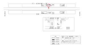 近鉄／久宝寺口駅／／№8駅看板・駅広告、位置図