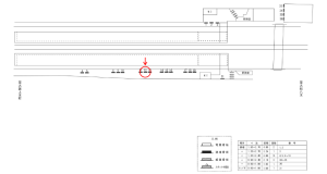 近鉄／弥刀駅／／№12駅看板・駅広告、位置図
