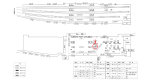 近鉄/近鉄奈良駅//№330駅看板・駅広告、位置図