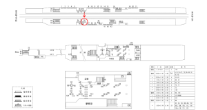 近鉄／近鉄八尾駅／／№36駅看板・駅広告、位置図