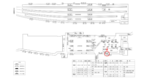 近鉄／近鉄奈良駅／／№133駅看板・駅広告、位置図