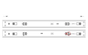JR 元町駅//№073駅看板・駅広告、位置図