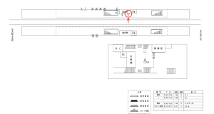 近鉄／久宝寺口駅／／№9駅看板・駅広告、位置図