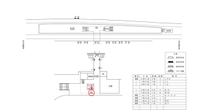 近鉄／東生駒駅／／№61駅看板・駅広告、位置図