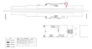 近鉄/俊徳道駅//№19駅看板・駅広告、位置図