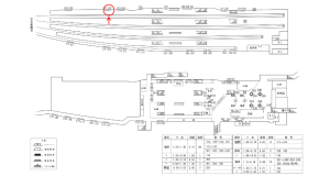 近鉄/近鉄奈良駅//№222駅看板・駅広告、位置図