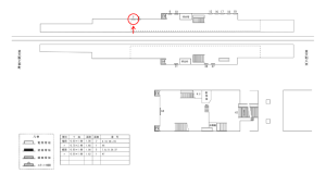 近鉄／俊徳道駅／／№7駅看板・駅広告、位置図