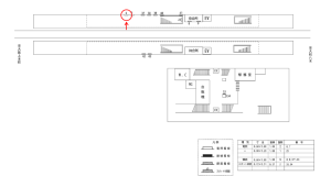 近鉄／久宝寺口駅／／№6駅看板・駅広告、位置図