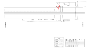 近鉄／弥刀駅／／№2駅看板・駅広告、位置図