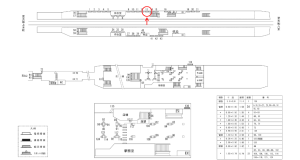 近鉄／近鉄八尾駅／／№13駅看板・駅広告、位置図