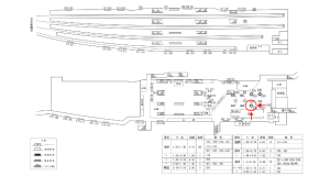 近鉄/近鉄奈良駅//№333駅看板・駅広告、位置図