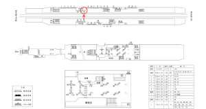 近鉄／近鉄八尾駅／／№8駅看板・駅広告、位置図