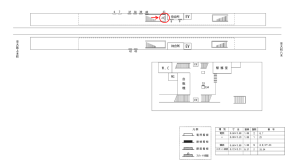 近鉄／久宝寺口駅／／№25駅看板・駅広告、位置図