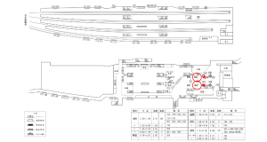 近鉄/近鉄奈良駅//№332駅看板・駅広告、位置図