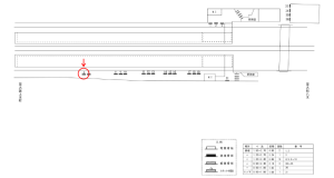 近鉄／弥刀駅／／№4駅看板・駅広告、位置図