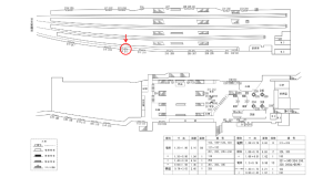 近鉄/近鉄奈良駅//№213駅看板・駅広告、位置図