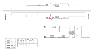 近鉄／俊徳道駅／／№31駅看板・駅広告、位置図