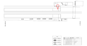 近鉄／弥刀駅／／№3駅看板・駅広告、位置図
