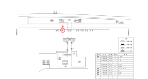 近鉄／東生駒駅／／№46駅看板・駅広告、位置図
